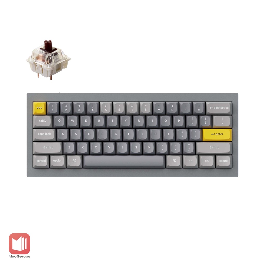 Bàn phím cơ Keychron Q4 cảm giác đánh máy đỉnh cao toàn thân kim loại mang lại sự chắc chắn lượng pin lên tới 100h