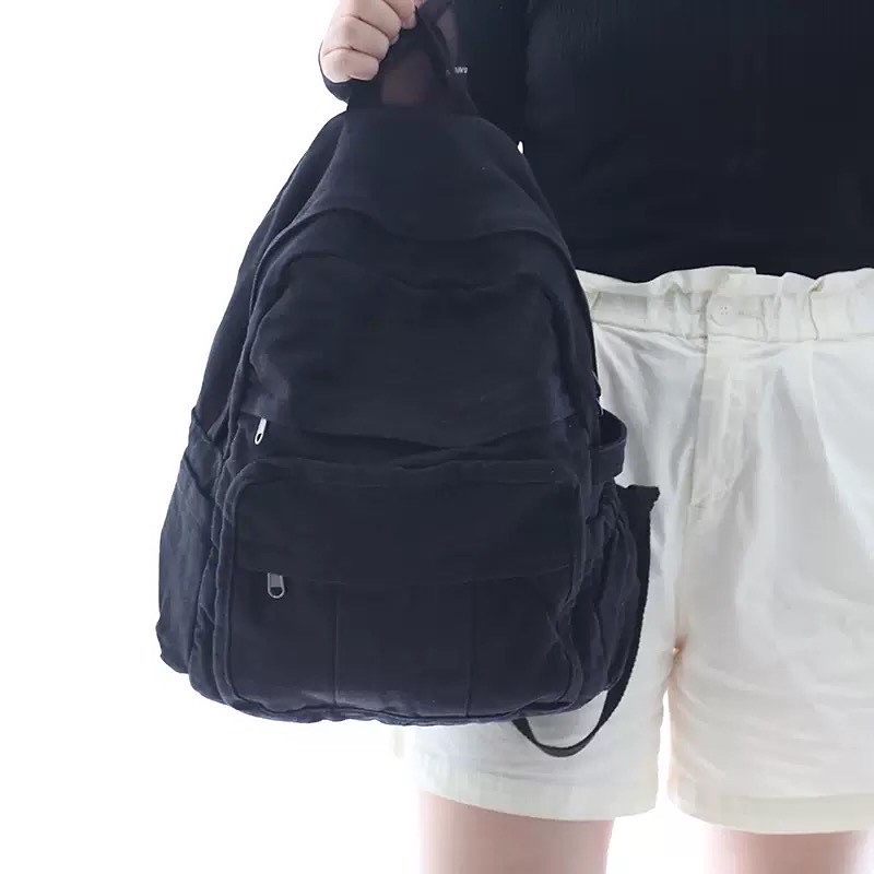 COMBO BALO VINTAGE CANVAS + LOGO CÀI + KẸP GỖ, SỔ TAY MINI, STICKER DÁN,.. ]