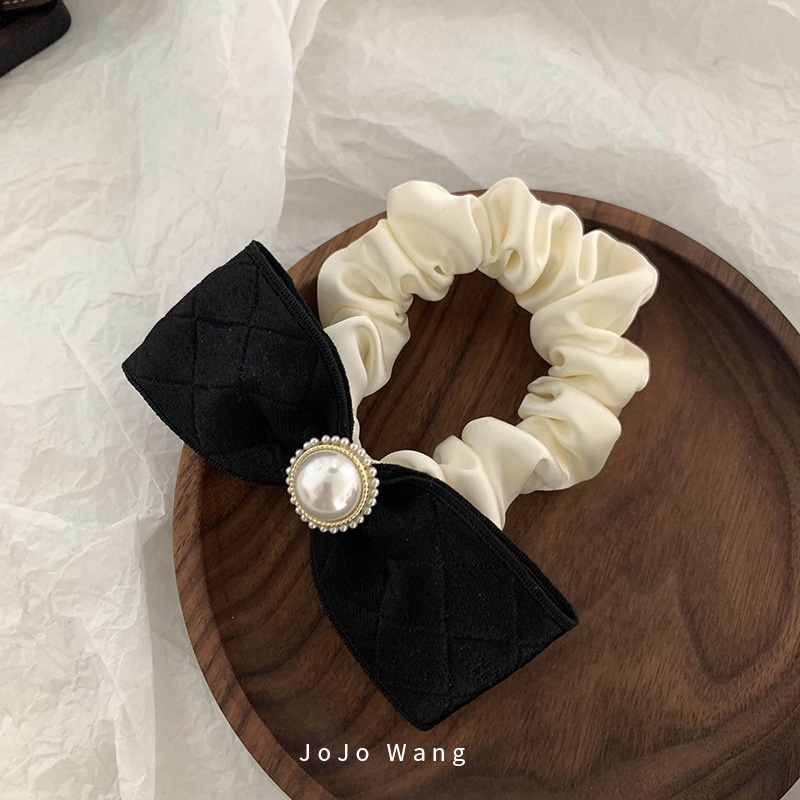 Dây Buộc Tóc Ruy Băng Ngắn Bằng Cao Su Xiaoxiang Màu Sắc Phù Hợp Cho Nữ