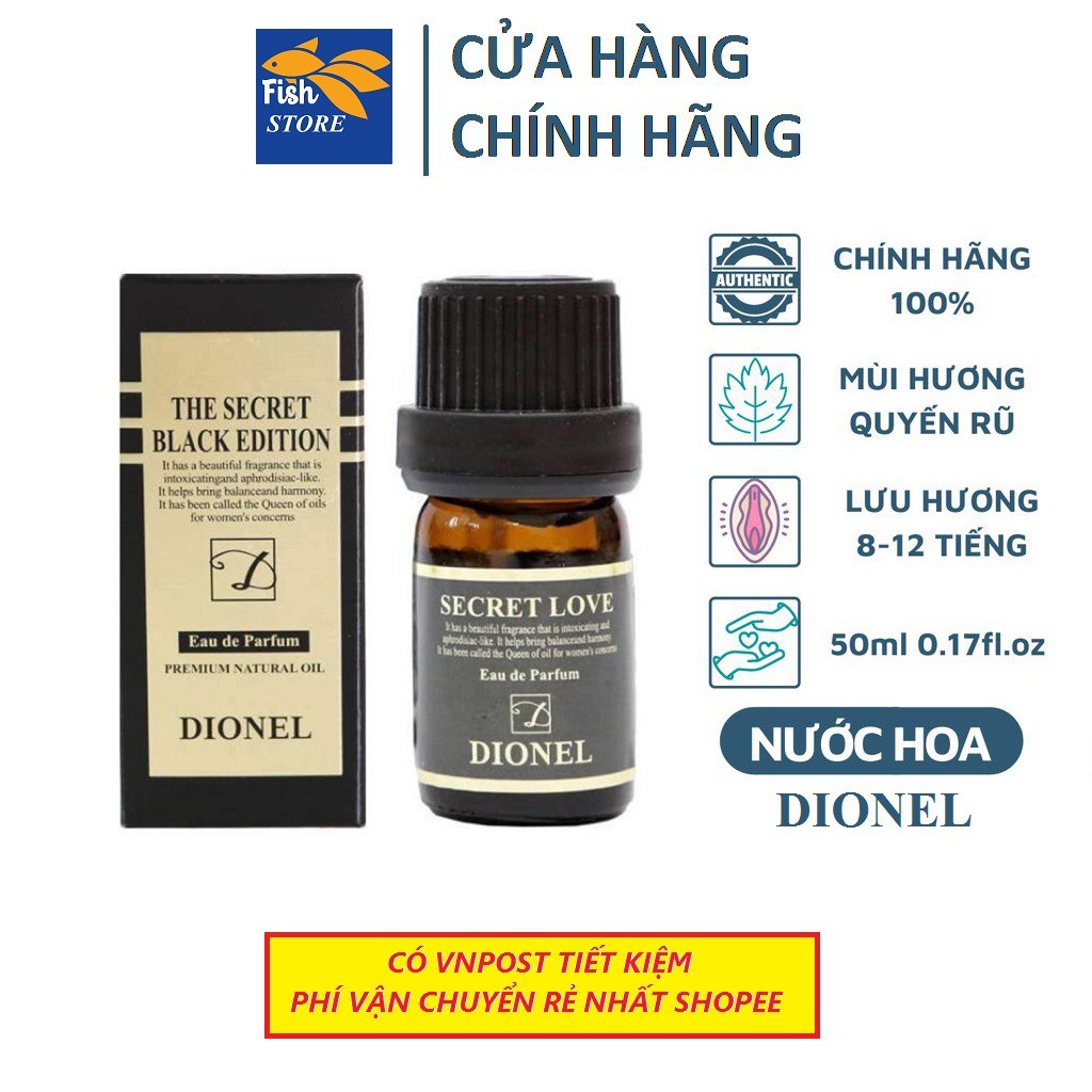 Nước Hoa Vùng Kín Nữ Dionel Secret Love Black Edition 5ml - Hàn Quốc