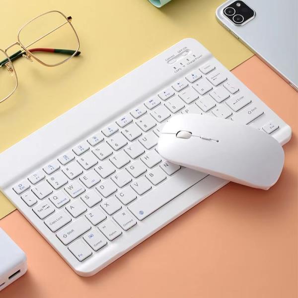 Bàn Phím bluetooth Không Dây Mini 10 Inch Có Thể Sạc Lại Cho Máy Tính / Điện Thoại / Máy Tính Bảng / Notebook