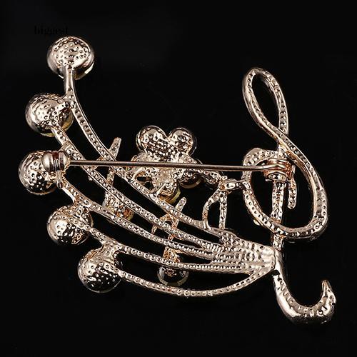 ☆Túi Xách Cỡ Lớn Thiết Kế Giản Dị Thời Trang☆Ghim Cài Áo Hình Nốt Nhạc Phối Đá Nhân Tạo Thời Trang Cho Nữ