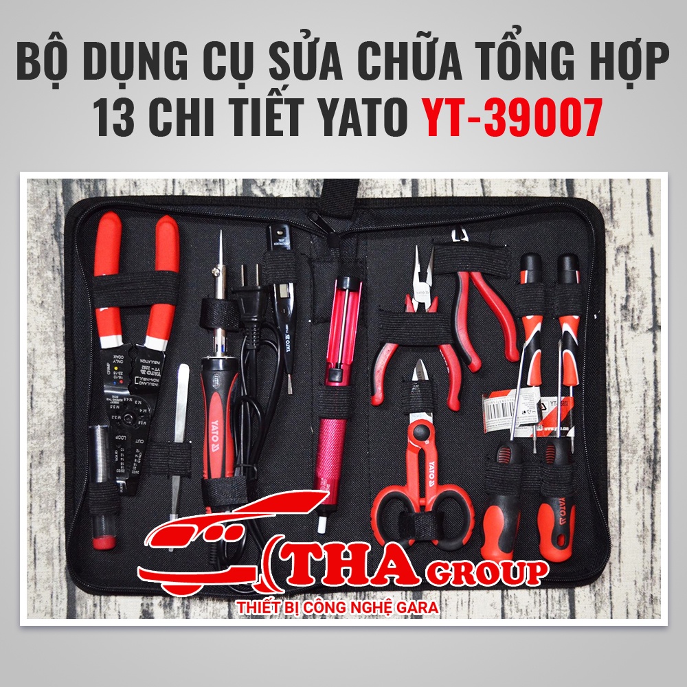 Bộ dụng cụ sửa chữa tổng hợp 13 chi tiết Yato YT-39007