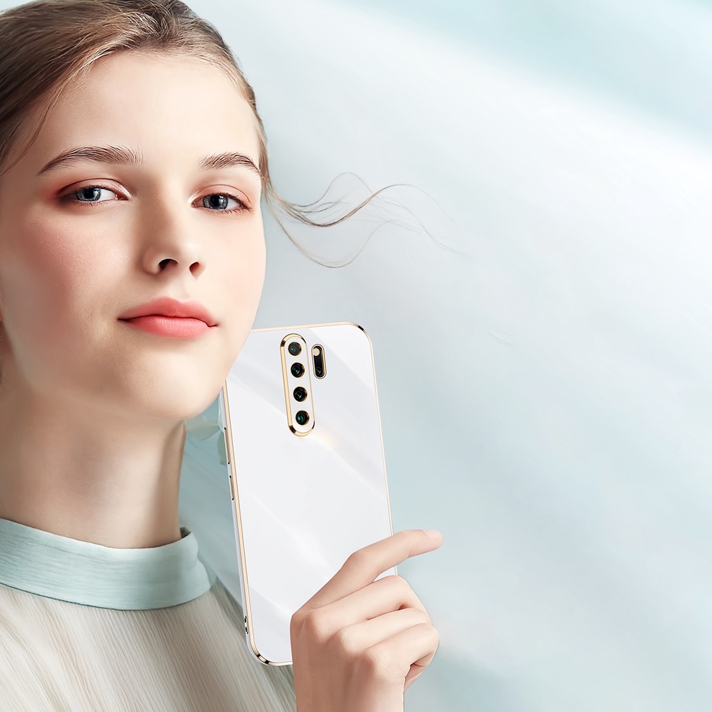 Ốp điện thoại silicon dẻo tráng gương 6d chống sốc cho Redmi Note 9 4G Note 7 8 Pro 9s