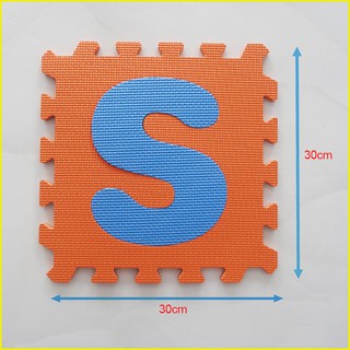 Thảm xốp cho bé (bộ chữ cái 26 tấm từ A-Z)- Kích thước mỗi tấm 30x30x1cm- Hàng Việt Nam- Mẹ Tròn Store