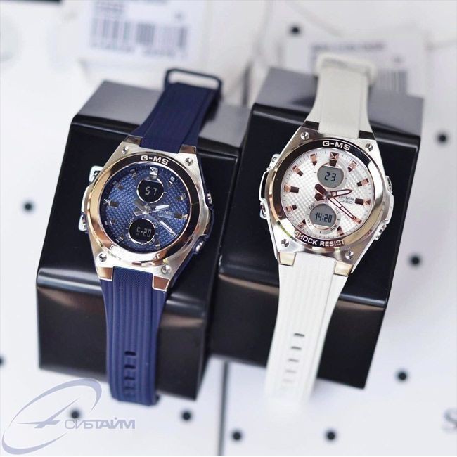 HOT Đồng Hồ Nữ Casio Baby G MSG-C100-2ADF Dây Nhựa Màu Xanh - Gờ Mặt Kim Loại - Chống Nước 100m chính hãng