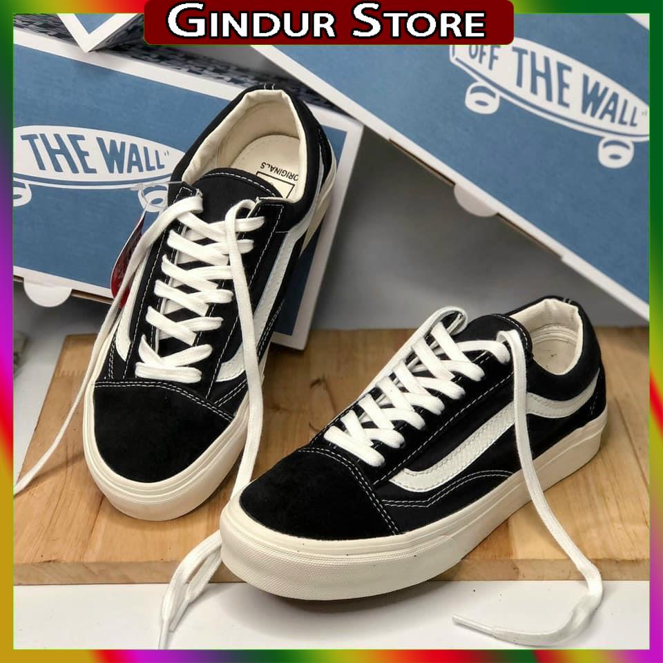 ✅SALE Sốc✅ Giày thể thao vans caro lười van fog slip on dán, FOG Đen Trắng nam nữ đủ size 36-43 bản đẹp hàng FullBoxBill