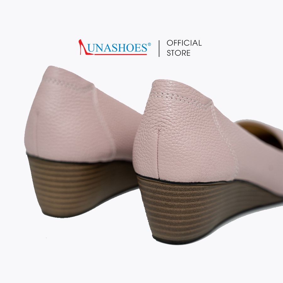 Giày Đế Xuồng nữ 5p da bò mềm êm chân LUNASHOES 2516 giầy Mũi Nhọn HÀNG CAO CẤP bảo hành 2 năm