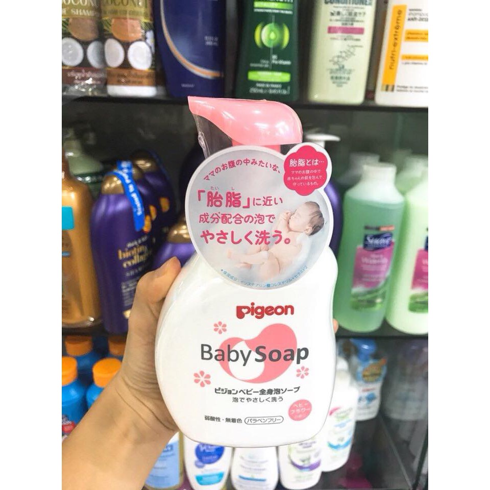 Sữa tắm gội trẻ em Pigeon Baby Soap – Nhật Nội Địa