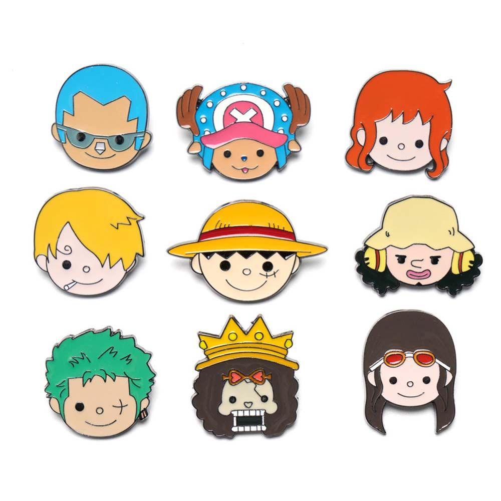 BACK2LIFE Huy Hiệu Cài Áo Hình Nhân Vật Hoạt Hình One Piece Đáng Yêu