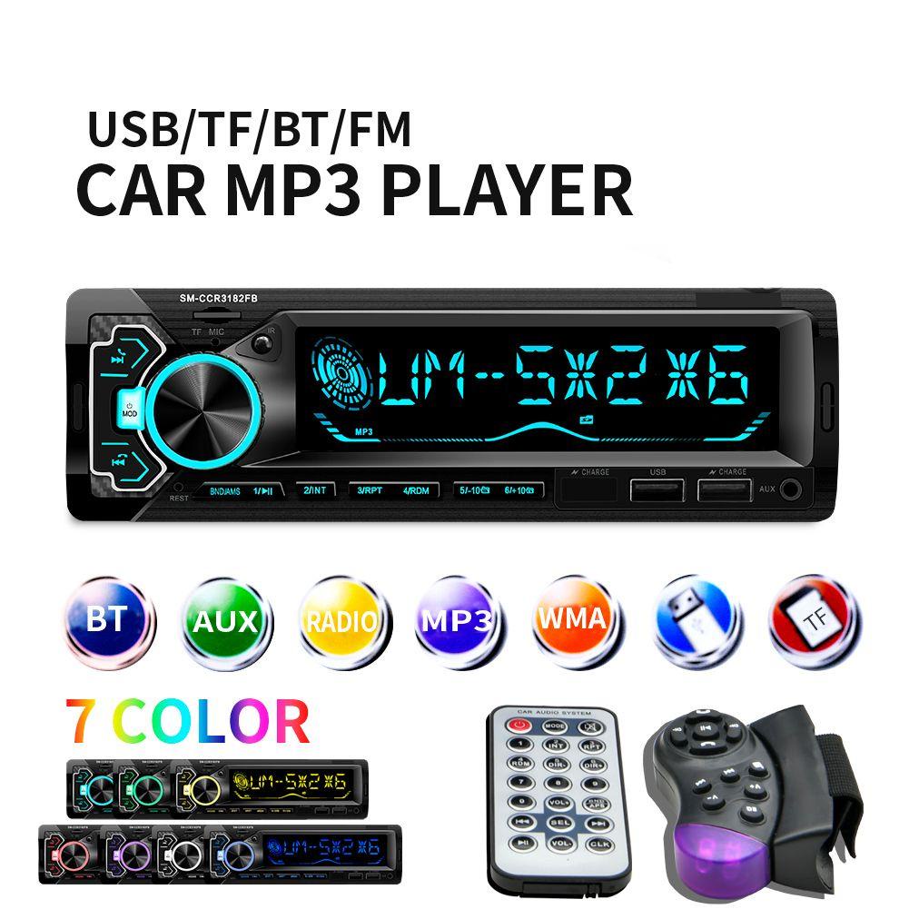 MYRONGVN Máy Nghe Nhạc MP3 12V FM / USB / AUX Rảnh Tay Gắn Bảng Điều Khiển Xe Hơi