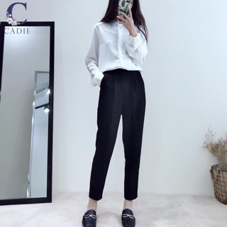 Quần baggy công sở bọc khuy