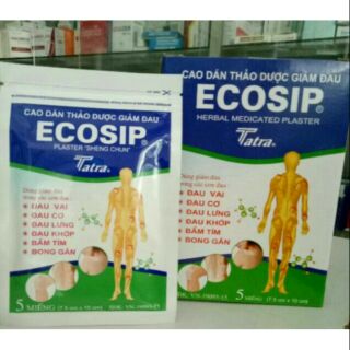 Cao Dán Thảo Dược ECOSIP. Gói 5 miếng