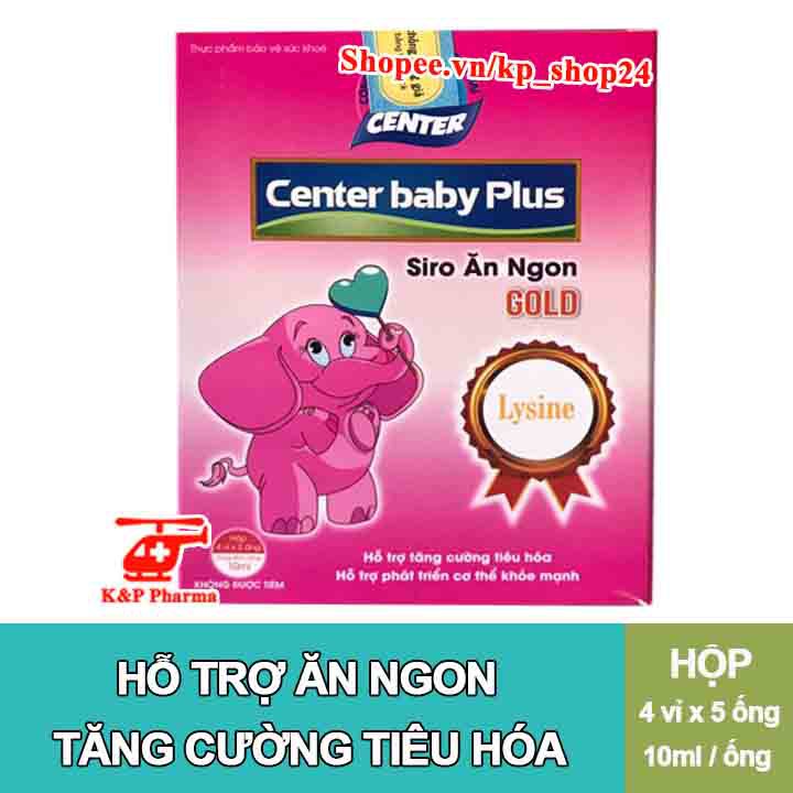 ✅ [CHÍNH HÃNG] Siro ăn ngon Center Baby Plus Gold - Hỗ trợ bé ăn ngon, tăng cường hấp thu, tiêu hóa tốt, bổ sung lysine