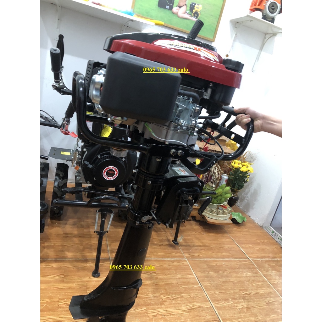 Máy chạy thuyền 7hp 4 thì Hangkai chính hãng.