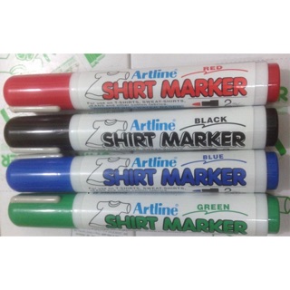 Com bo 4 màu bút vẽ lên áo EKT -2 Artline Shirt Marker