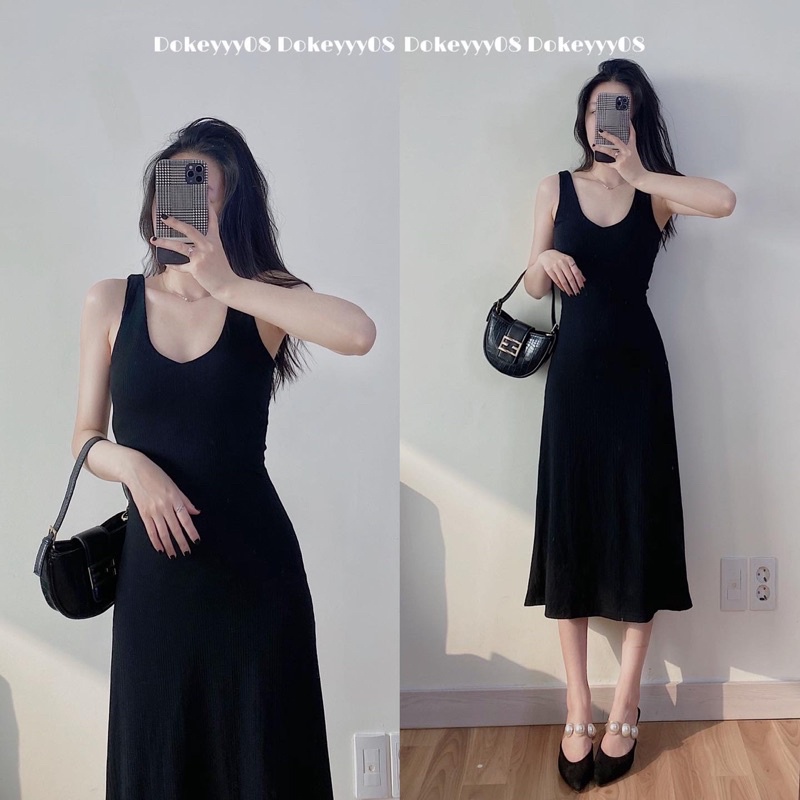 Váy body co giãn dáng dài