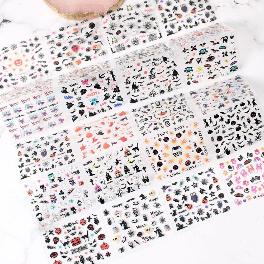 OCEANMAP Sticker Dán Móng Hoạ Tiết Halloween