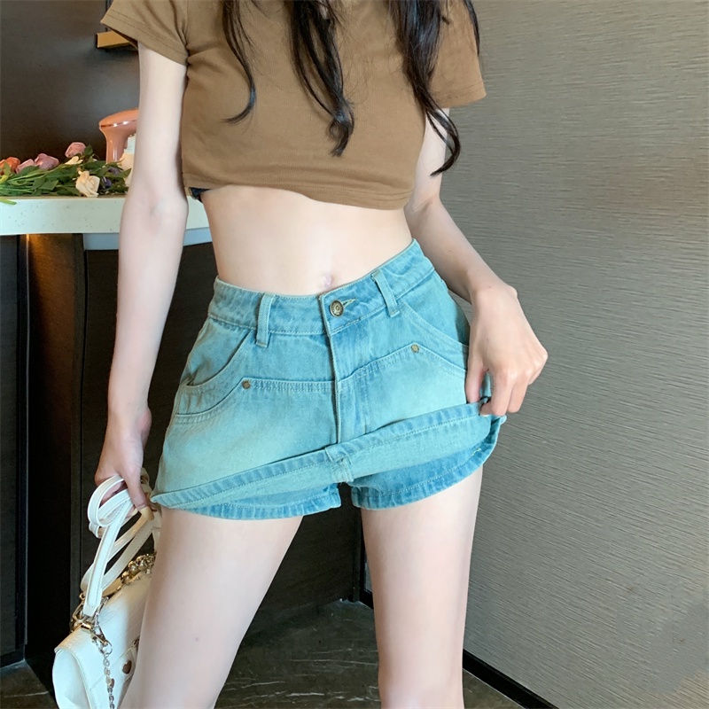 Chân Váy Jeans Denim Thời Trang Quyến Rũ Cho Nữ