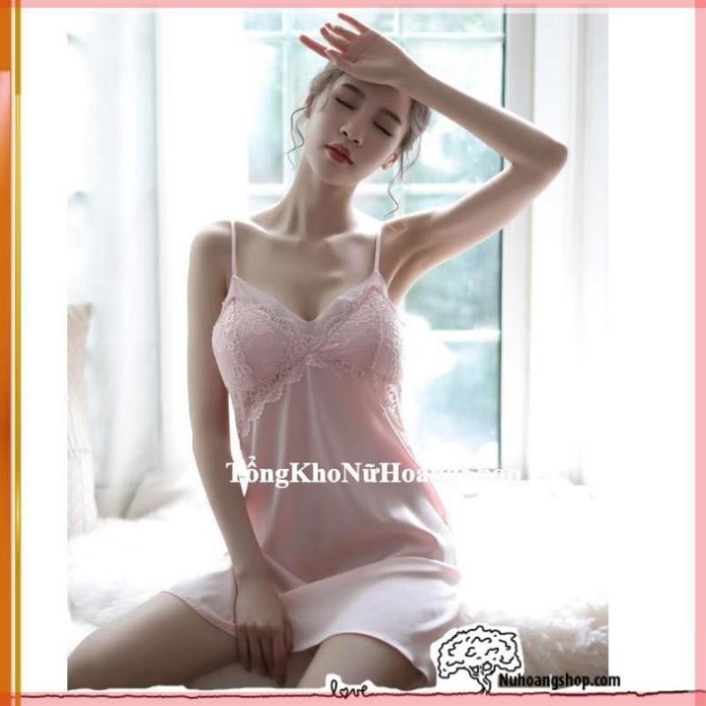 [Siêu Phẩm - Sang Chảnh][ĐỦ SIZE M, L,XL 42-65kg ] Váy Ngủ Lụa CÓ MÚT Nâng Ngực ĐẸP B1026