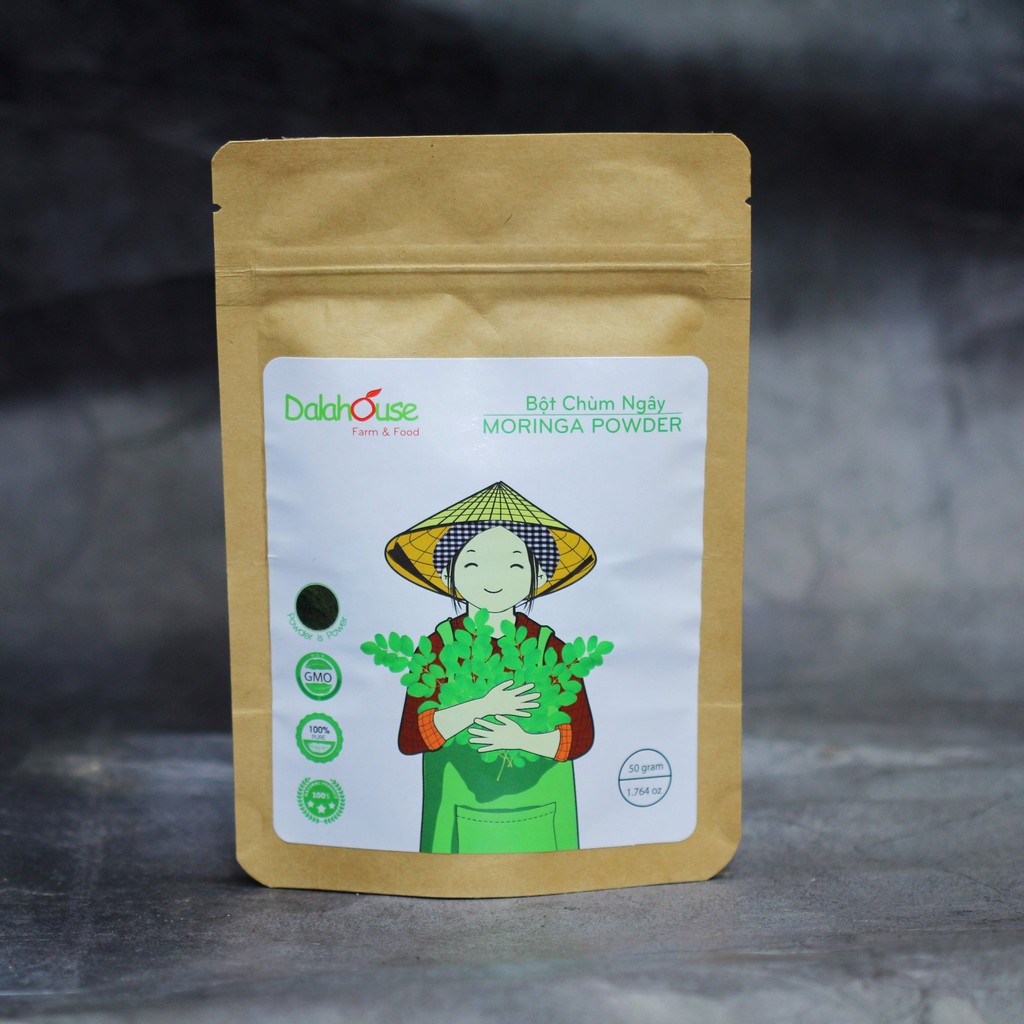 Bột Chùm Ngây Sấy Lạnh Dalahouse 50g / 60g - Bột Trùm Ngây Cho Bé Ăn Dặm