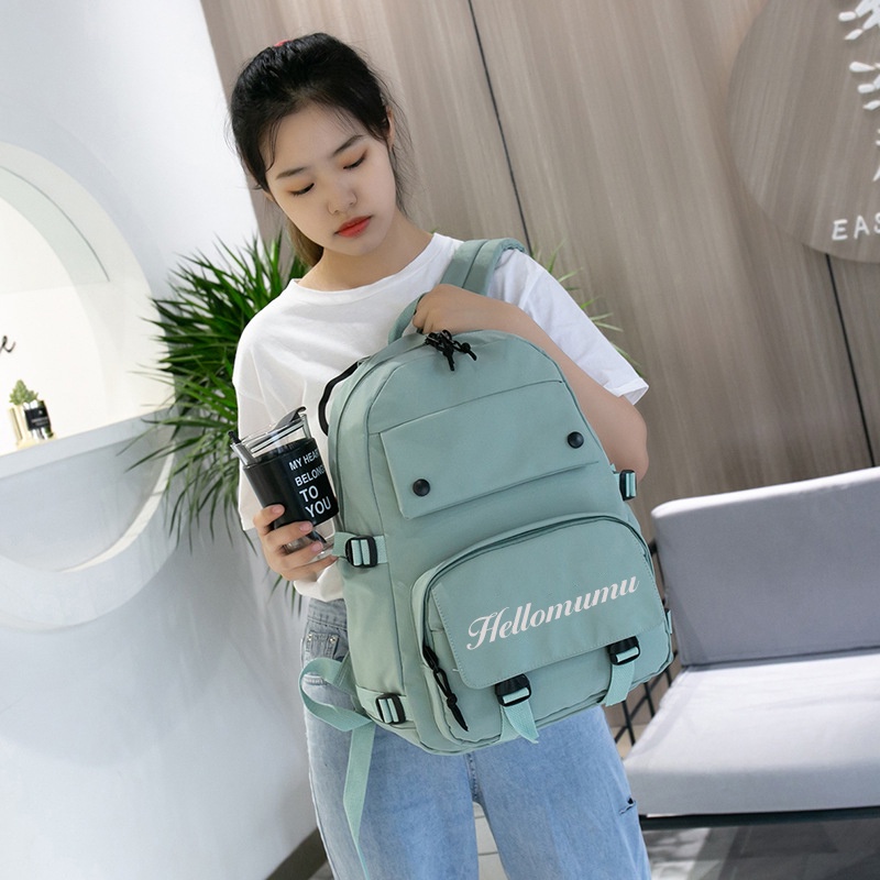 Balo Basic Ulzzang Hàn Quốc Thời Trang Nam Nữ Giá Rẻ Dễ Thương Cute 7008