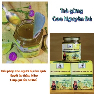 Trà gừng- trà gừng mật ong cao nguyên đá