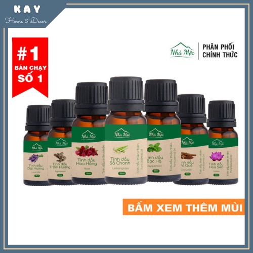 Tinh dầu thiên nhiên nguyên chất Nhà Mộc - lọ 10ml