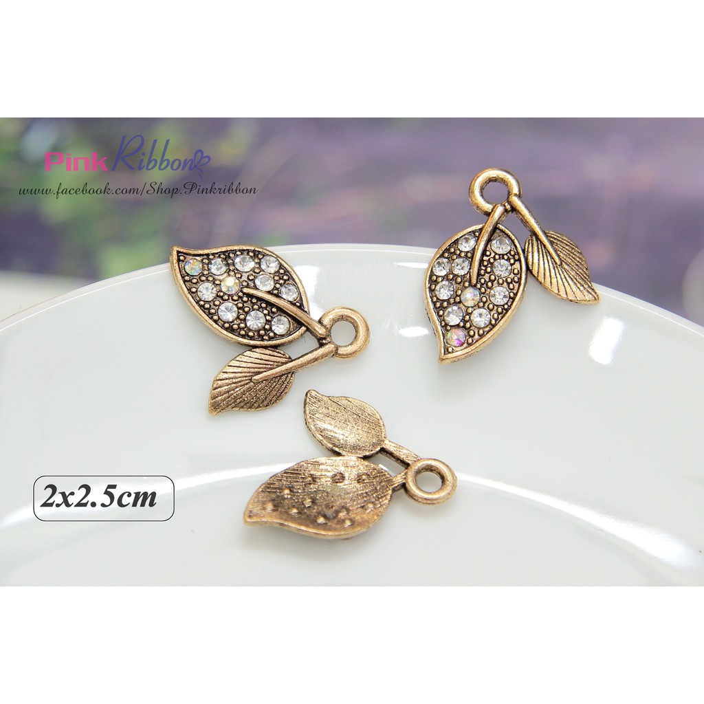 Cành lá mạ kim link 17/18 làm phụ liệu thời trang, may mặc