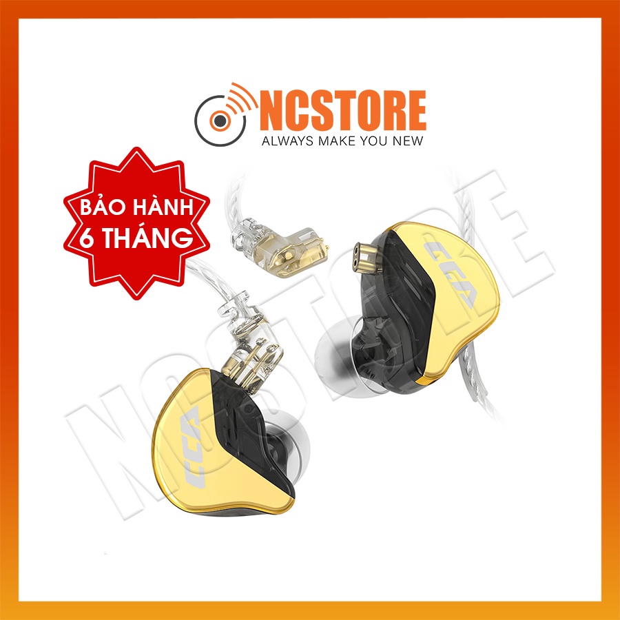 Tai Nghe CCA CRA+ Nhét Tai Hybrid 1 Dynamic In Ear Hifi | NGHE TẠP nhạc cụ Jazz | Kiểm Âm | Có Mic