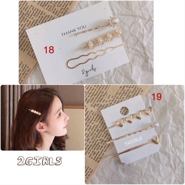 Set 3,4 kẹp tóc cực xinh