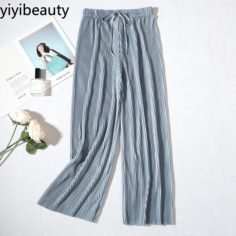 [Mã FASHIONT4WA2 giảm 10K đơn 50K] Quần Voan Ống Rộng Lưng Cao Thời Trang Dành Cho Nữ | BigBuy360 - bigbuy360.vn