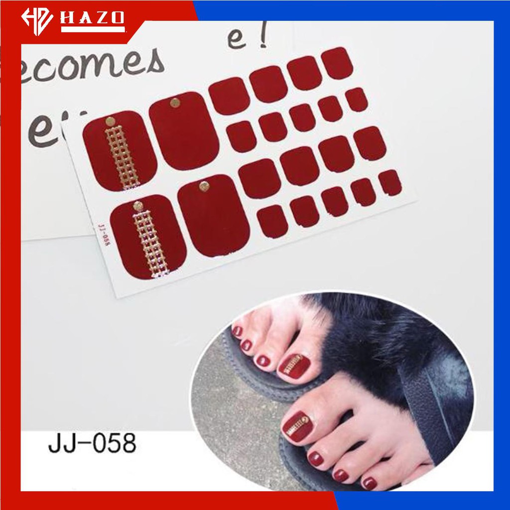 Set Sticker Dán Móng Chân 3D Cực Xinh Cho Các Nàng P232 - Nail Wraps HOT TREND