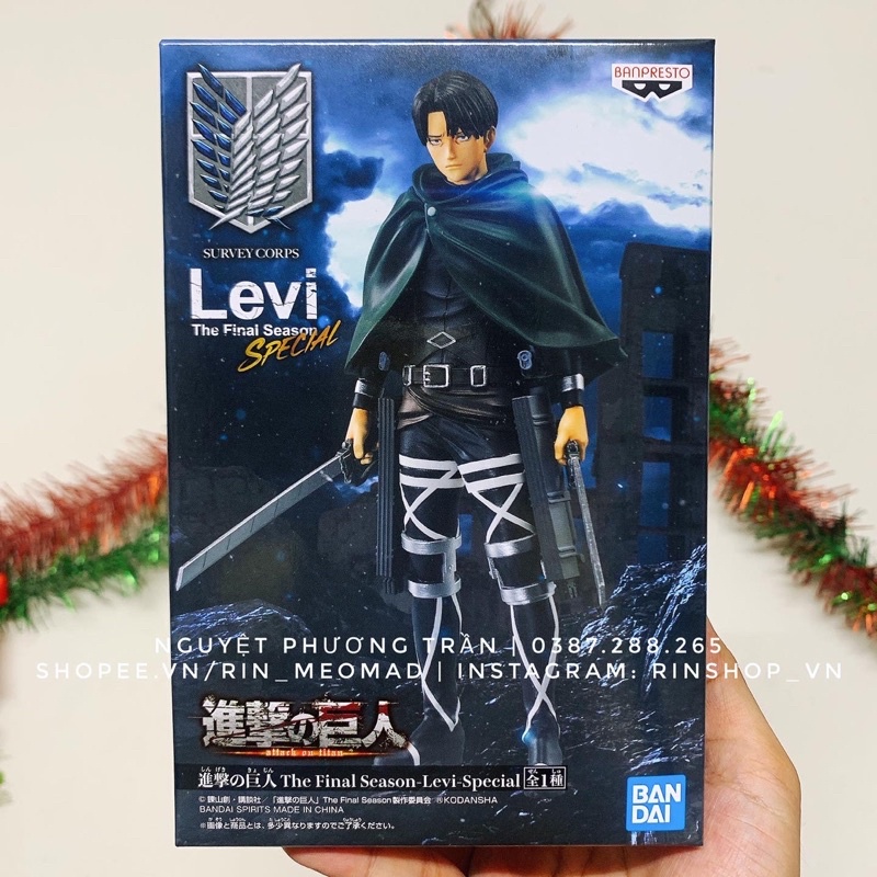 Mô Hình Chính Hãng Attack On Titan - The Final Season - Levi - Special Figure