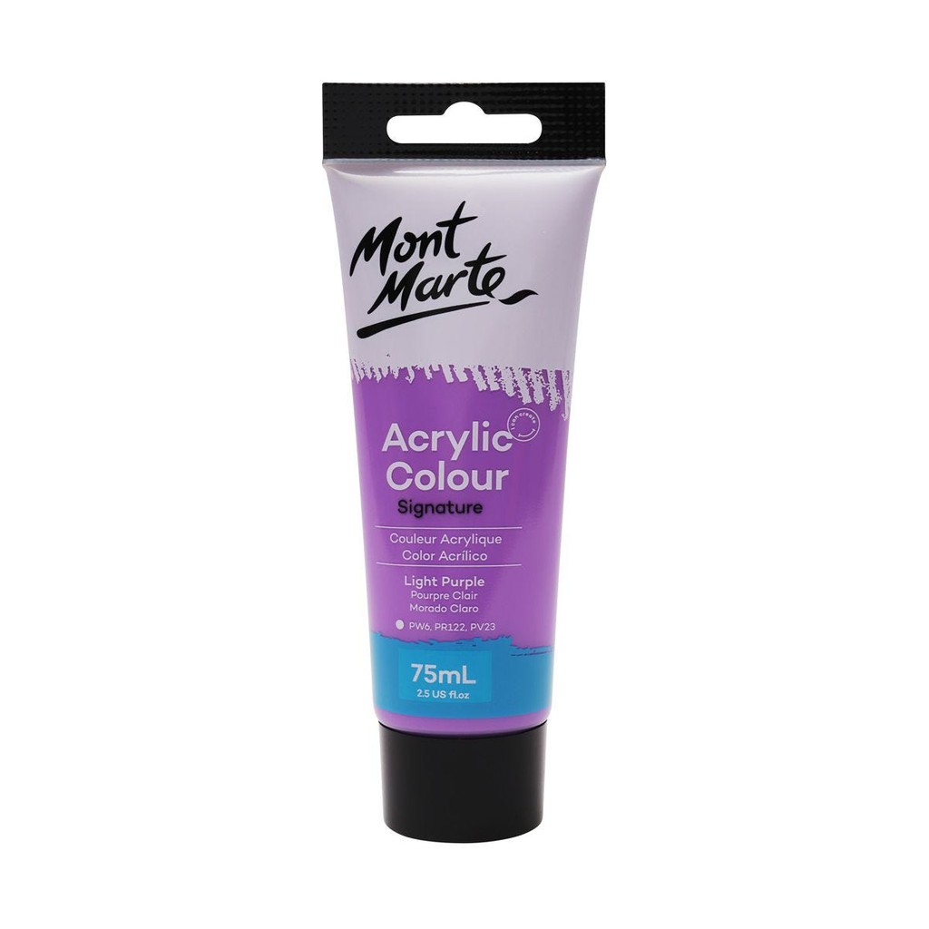 Màu Acrylic Mont Marte 75ml - Light Purple - Acrylic Colour Paint Signature 75ml (2.54oz) - MSCH7515