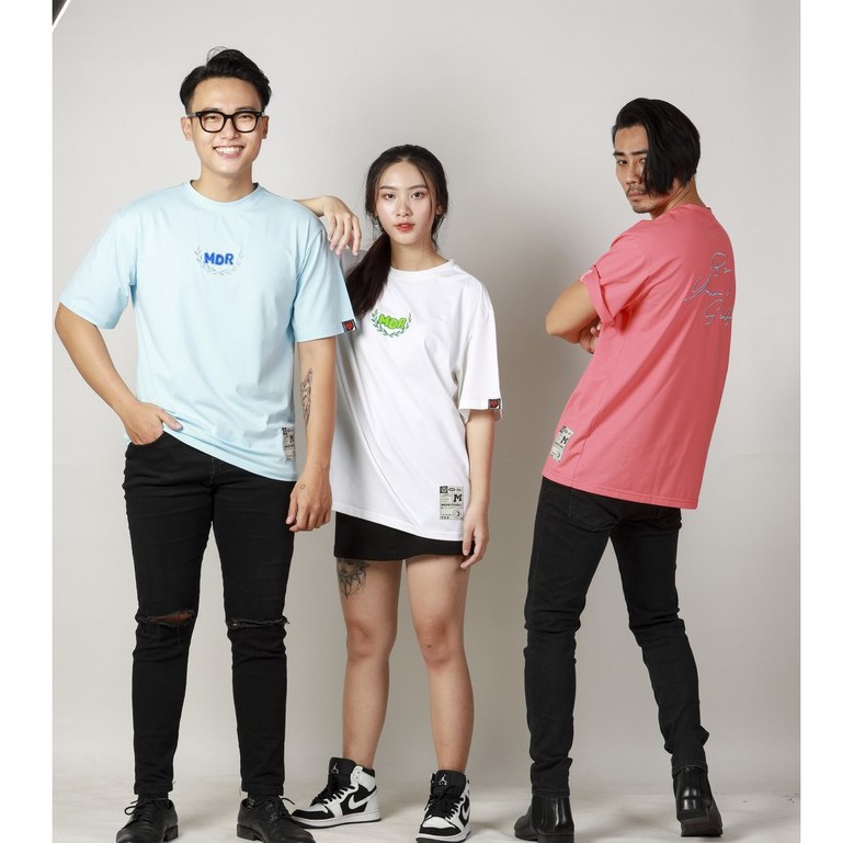 Áo Thun form Rộng Tay Lỡ nam nữ phông unisex Thêu MDR Cao Cấp Local Brand Mi Midori Chính hãng