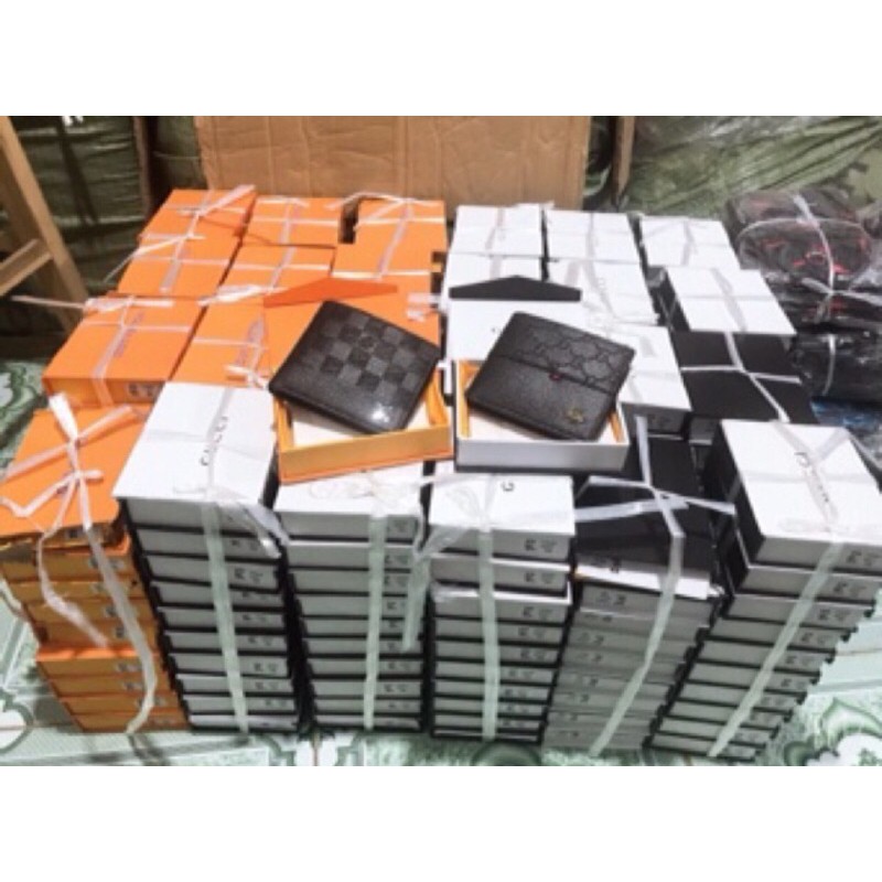Ví nam da mềm full box nam châm