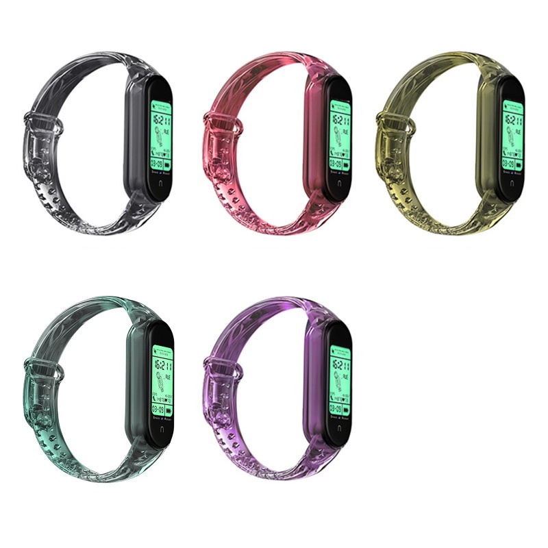 Dây Đeo Thay Thế Bằng Silicone Mềm Chống Nước Cho mi 3 4