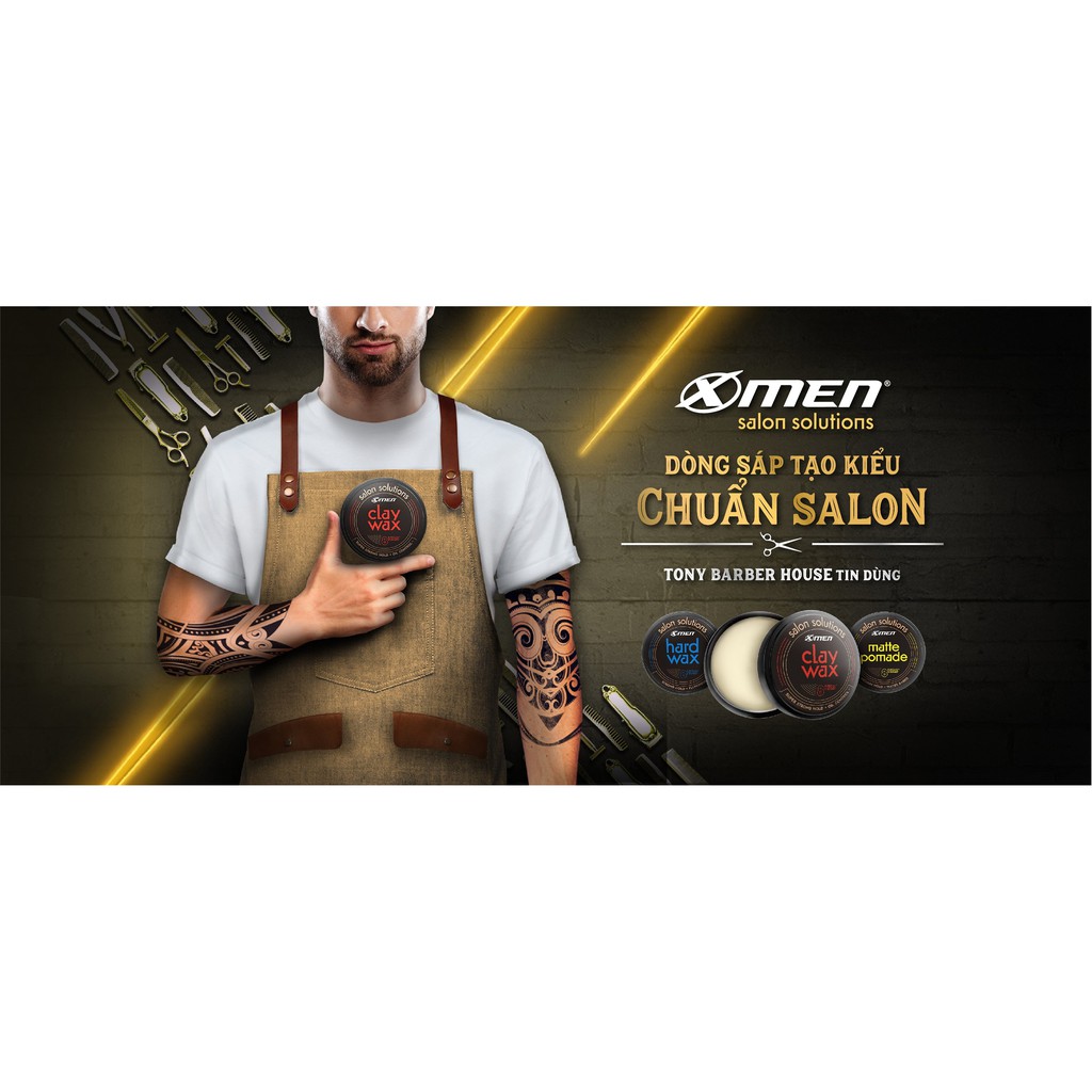 Sáp Vuốt Tóc Xmen Salon Solution Clay Wax/ Matte Pomade/ Hard Wax