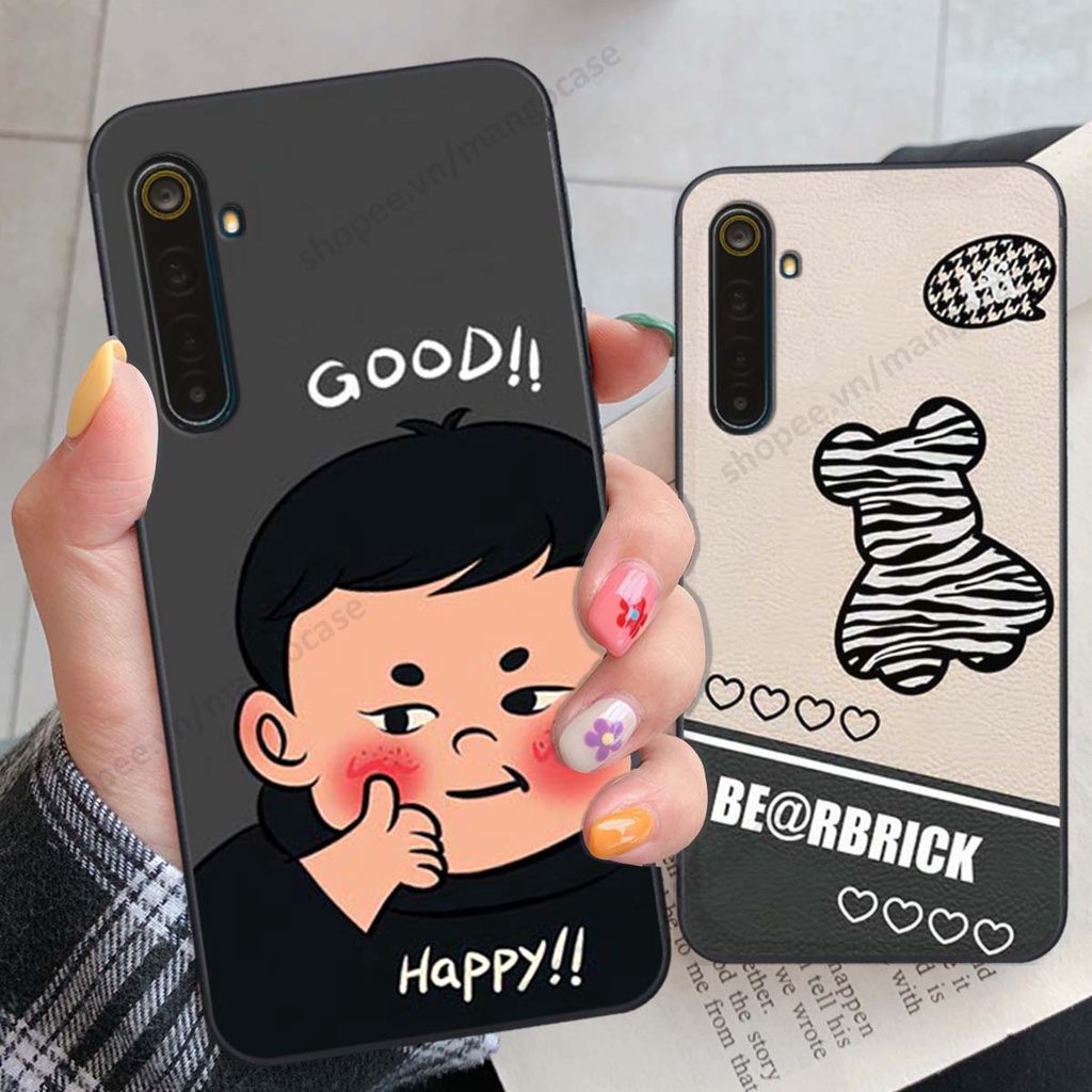 Ốp lưng Realme 7 / 7 Pro in hình happy nice, bé gấu đáng yêu
