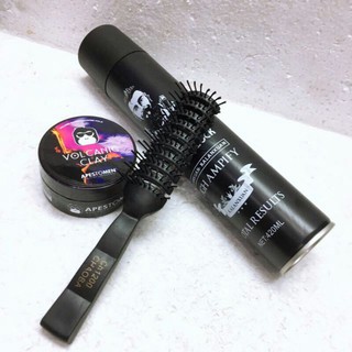 Combo gôm sáp volcanic Clay và Gôm Xịt Tóc The Pro Lock 90