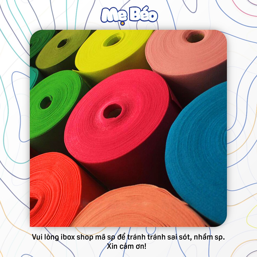 Vải Dạ Nỉ Cứng Khổ 45X45Cm, 45X90Cm, 90X90Cm - Làm Đồ Chơi Thủ Công, Gấu Bông, Trang Trí