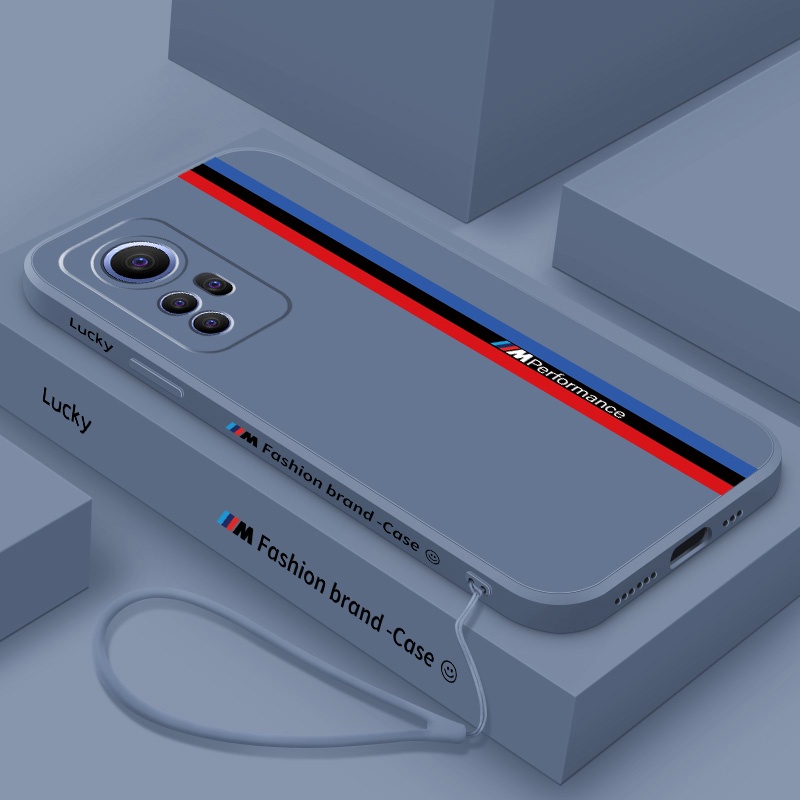 Ốp lưng Xiaomi 12T Pro / 12T / 12 Lite Điện Thoại Silicon Mềm Chống Sốc Có Dây Đeo Cho Mi 11 Lite 5G NE / 10T Pro Mi 12