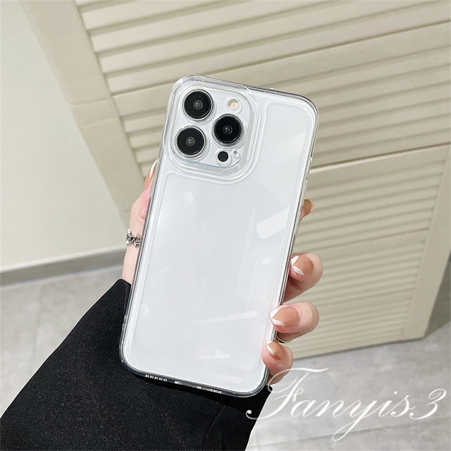 Ốp Điện Thoại TPU Mềm Màu Trong Suốt Cho iPhone 13 12 11 Pro Max XS Max XR X XS 8 7 Plus SE 2020 13 12