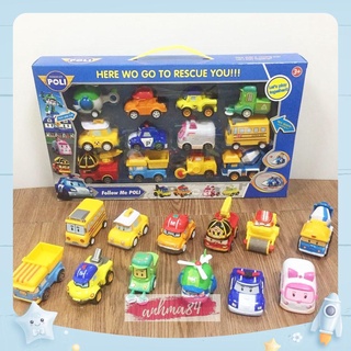 ĐỒ CHƠI MÔ HÌNH 12 XE CHẠY TRỚN MINI ROBOCAR POLI - NO.P7 - KÈM ẢNH THẬT!