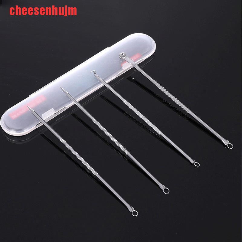 Set 4 Dụng Cụ Nặn Mụn Đầu Đen / Mụn Trứng Cá Tiện Dụng