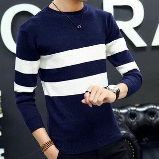 ÁO CỔ TRÒN KẺ NGANG