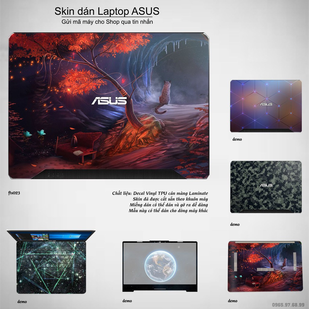 Skin dán Laptop Asus in hình Fantasy _nhiều mẫu 4 (inbox mã máy cho Shop)