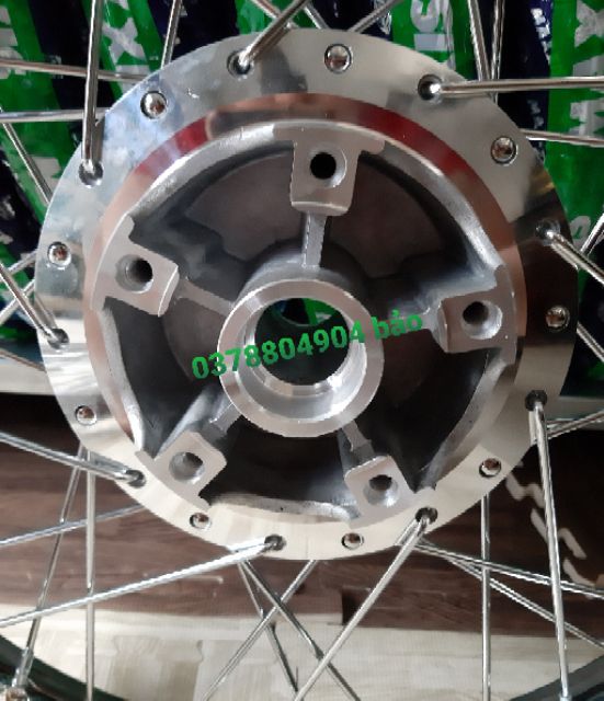 Bánh căm xe Exciter 150 niềng sắt UNION gồm  đã rút căm sẵn