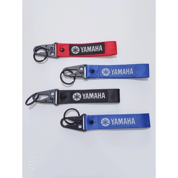 Móc khoá dây cho tất cả hãng xe Honda yamaha .....Móc bằng thép không gỉ , logo vải thêu